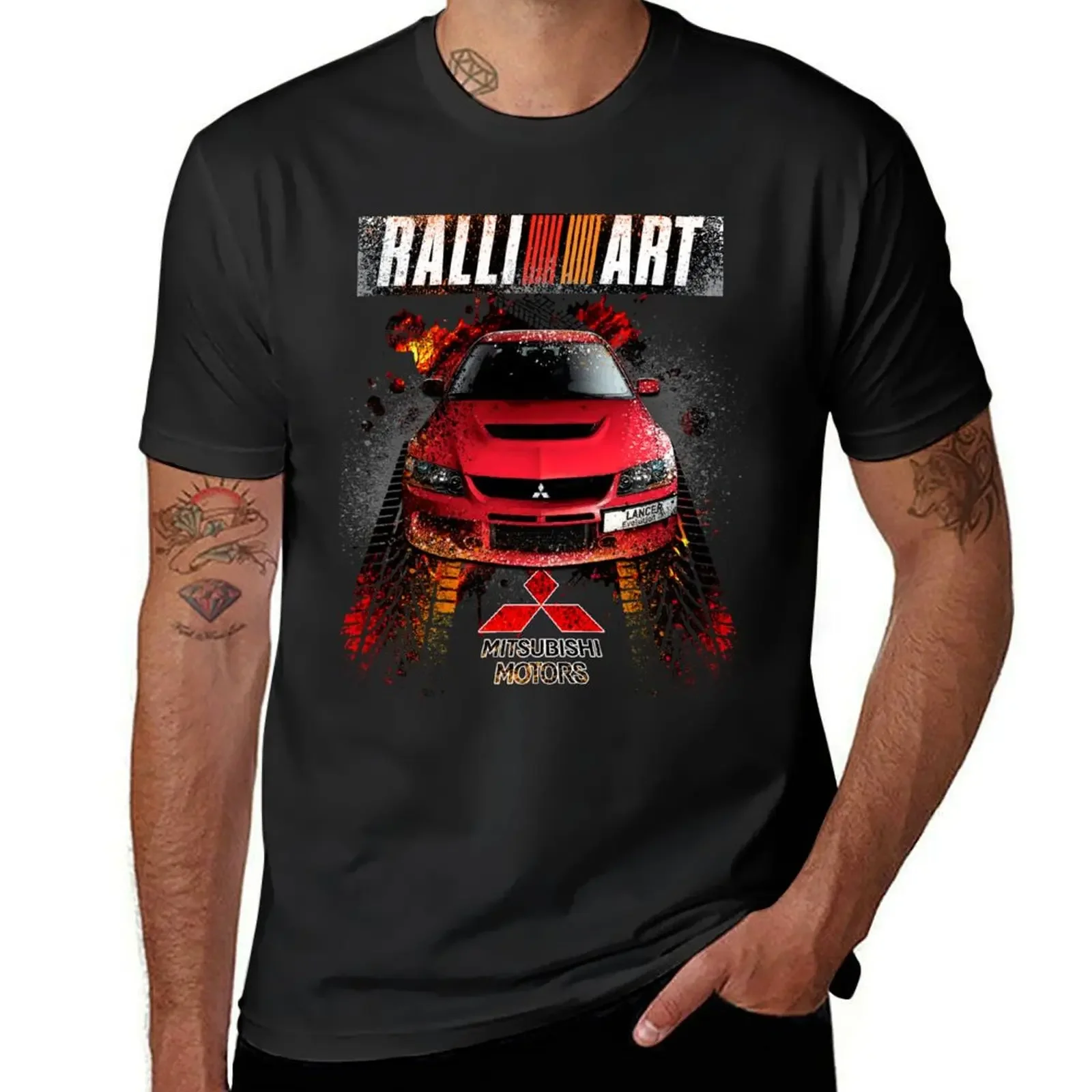 Ralliart Evo IX design T-Shirt vintage clothes blue archive big and tall t shirts for men