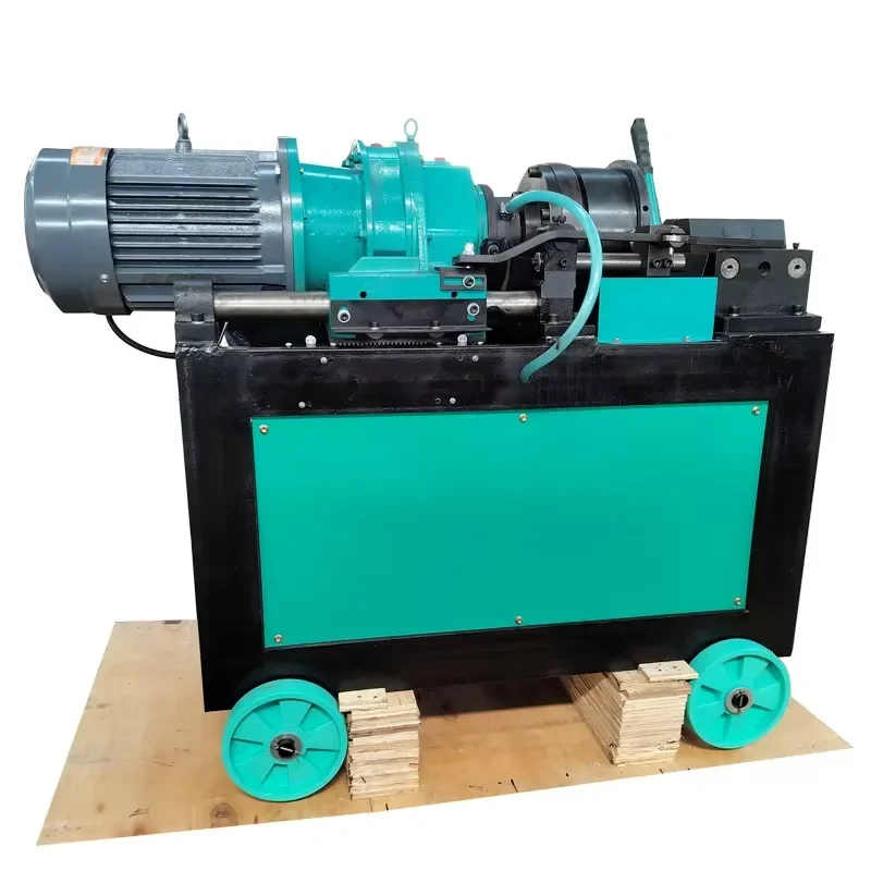 Rebar Peeling and Threading Machine with Die Heads for Rebar Splicing