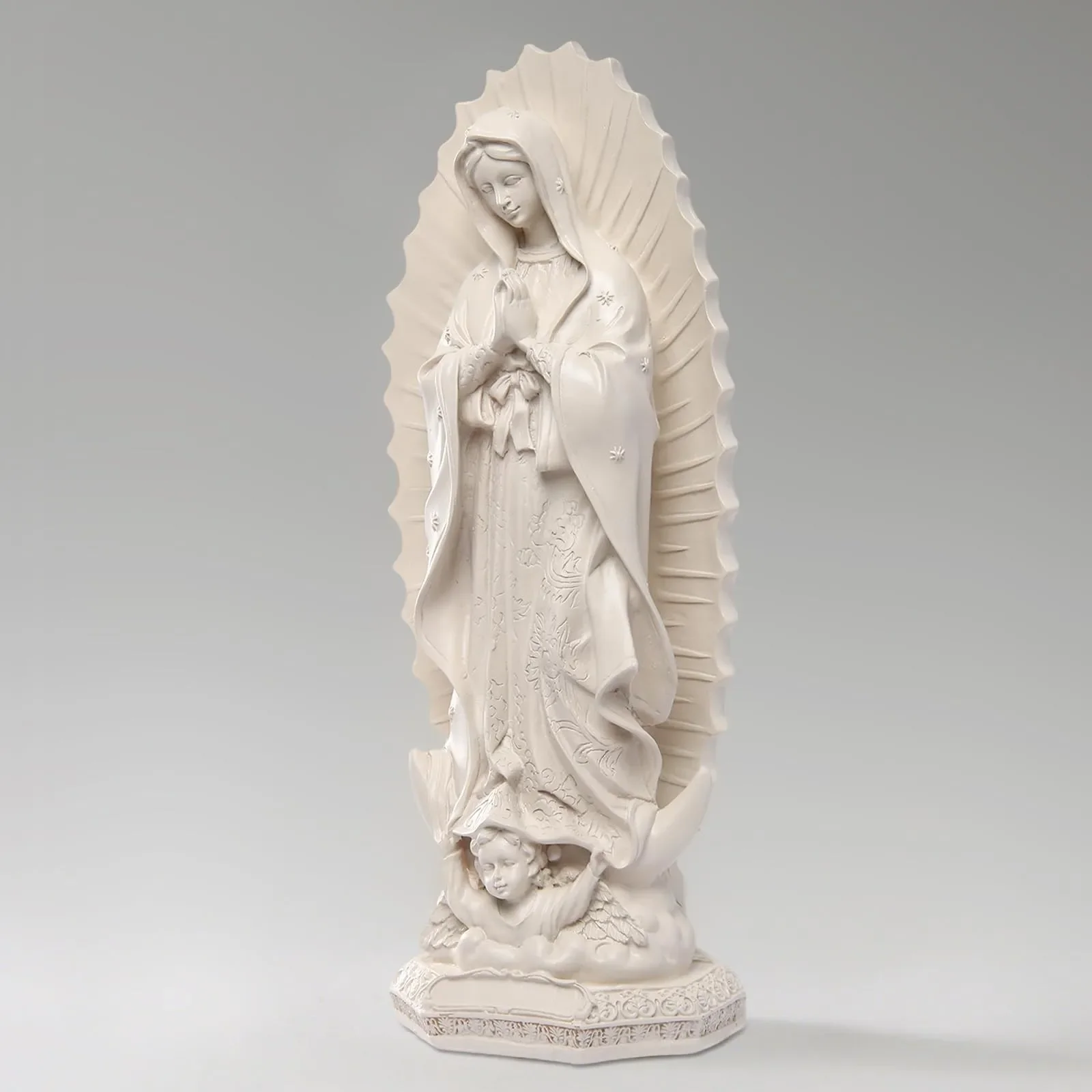 Our Lady of Guadalupe Religious Statue Virgin Mary Figurine Resin Sculpture Religious Art for Home Decor Gift Mother Mary