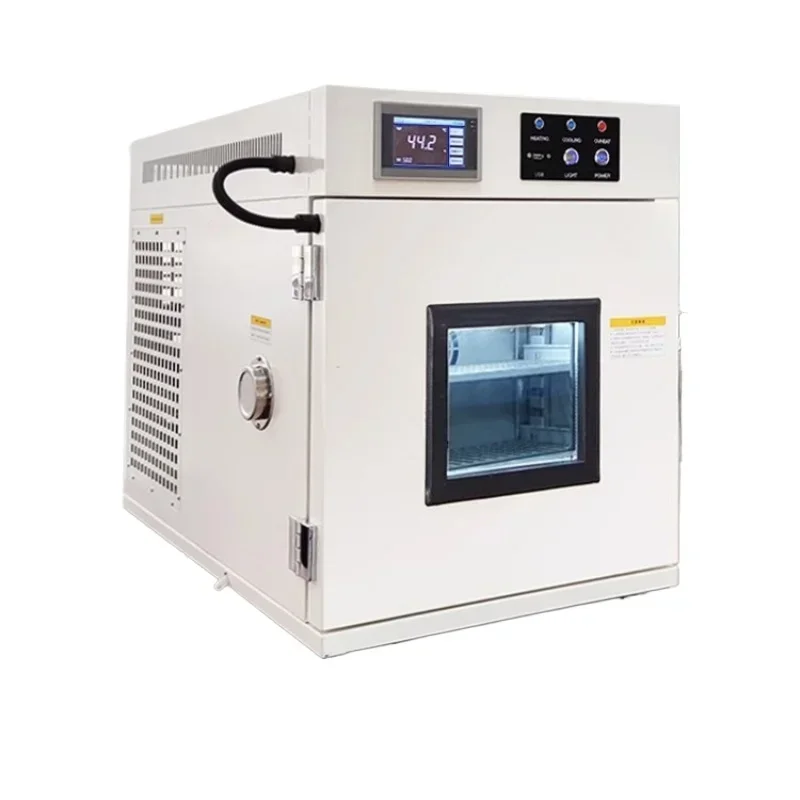 

Desktop type miniature simple programmable high and low temperature alternating test chamber testing machine threading hole can