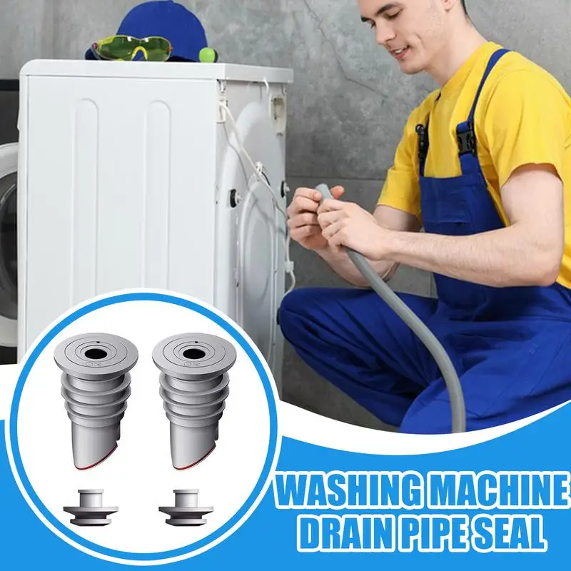 Washing Machine Hose Sealer Sealing Ring Anti-Odor Drain Plug For Sewer Pipe Versatile Anti-Odor shower drain plug
