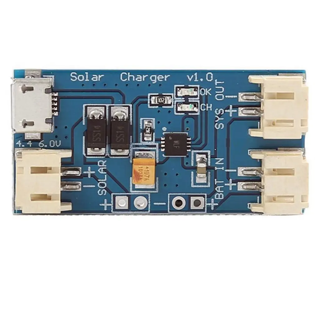 Mini Solar Lithium Battery Usb Charging Board Cn3065 Module 500Madc4.4-6V Battery Status Indicator Charger Dropshipping