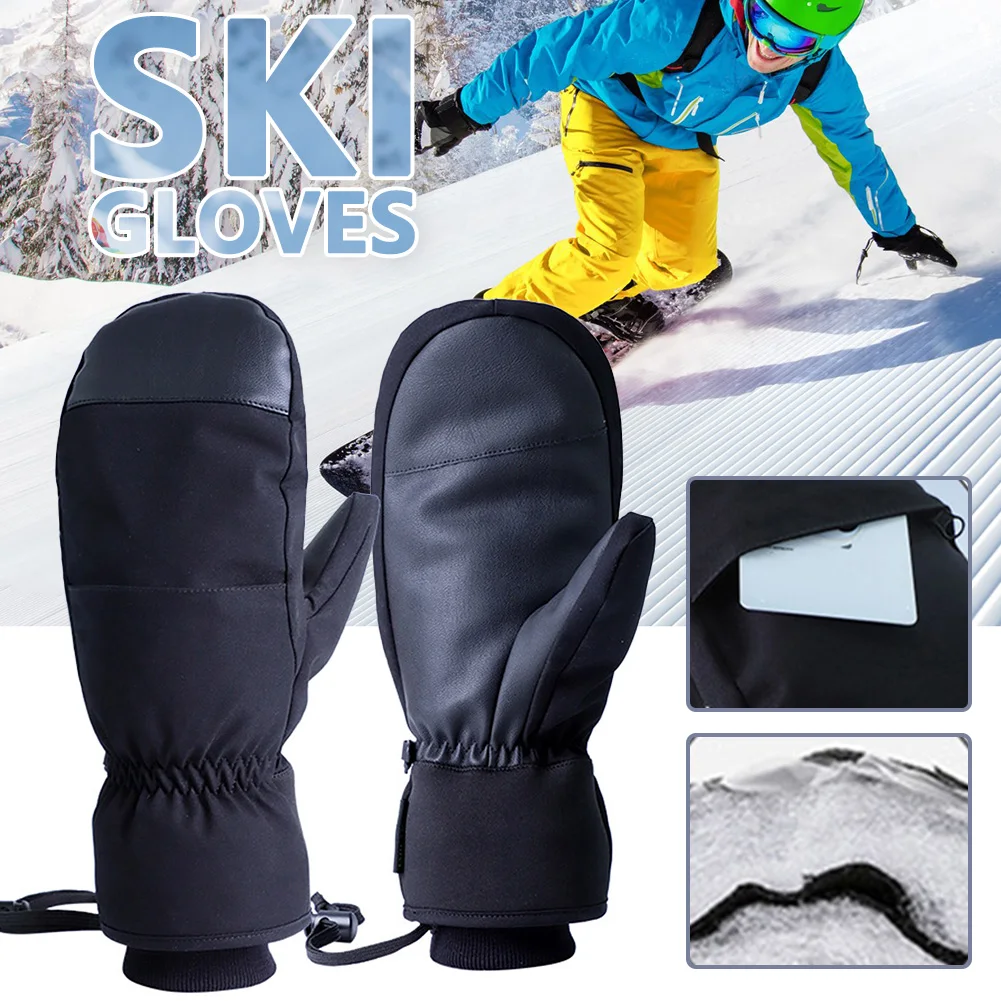 Ski Gloves For Outdoor Windproof Thermal Gloves For Skating