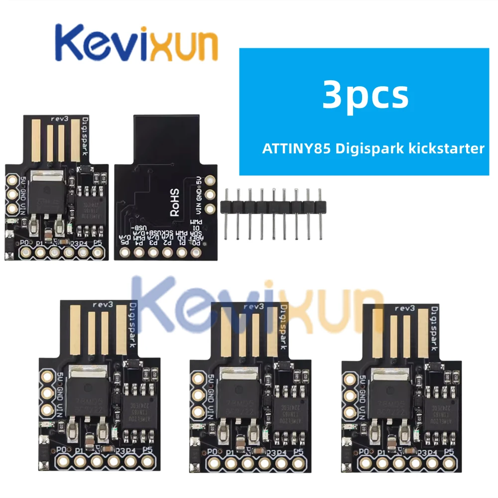 1-10pcs/TINY85 Digispark Kickstarter Micro Development Board ATTINY85 module for Arduino IIC I2C USB ATTINY85