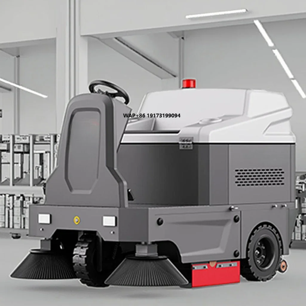 

SP1480 Self-Propelled Ride-On Electric Industrial Street Sweeper Brush Cleaning 1400mm Width 48V80Ah Battery New