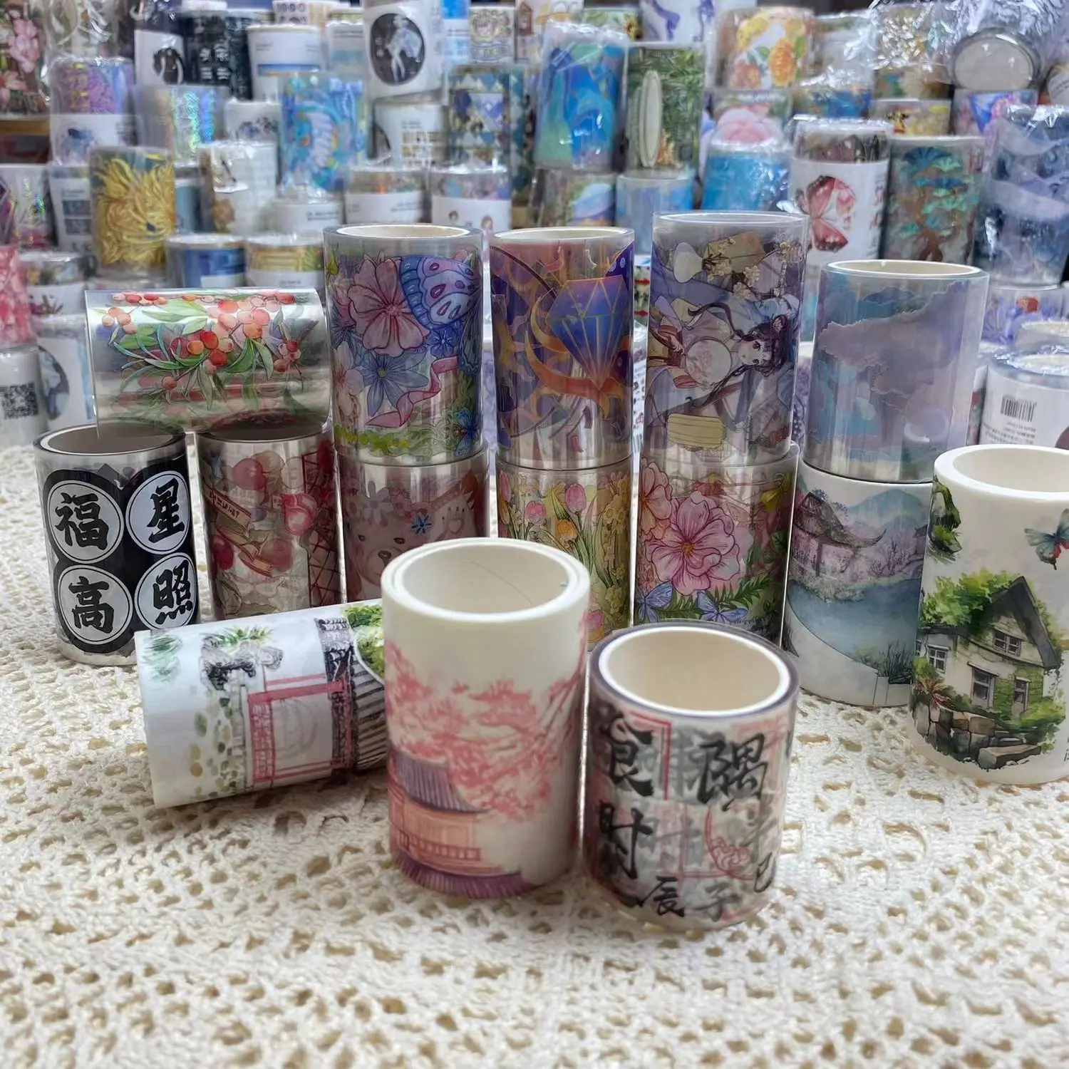 5/10Rolls Random PET Washi Tape Flower Animal Girl Boy Decorative Tape for DIY Stickers Scrapbooking Journal Diary Stationery