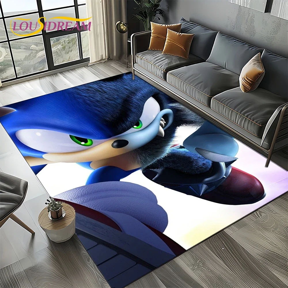

Ковер-игровая зона 27 Style S-S0NIC с мультяшным дизайном для спальни, гостиной, декора дома, дивана, большой декоративный напольный коврик для детских игр, подарок