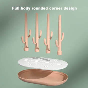 Estante de secado de biberones para bebé, escurridor de biberones de Color sólido, soporte para biberones