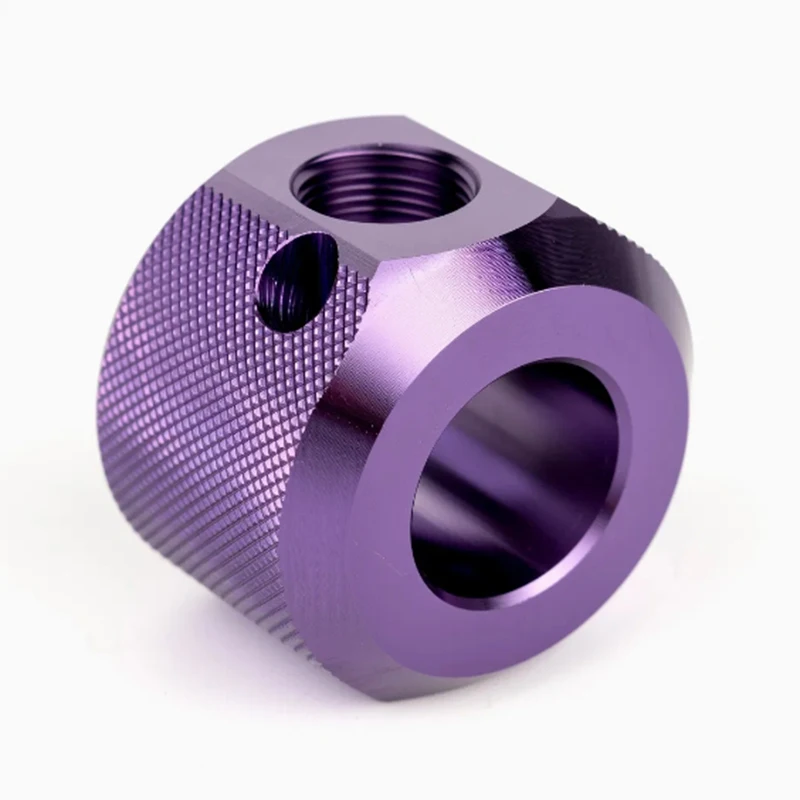 

Изготовленные на заказ токарно-фрезерные высокоточные детали с ЧПУ, прецизионные механические детали из анодированного фиолетового алюминиевого сплава