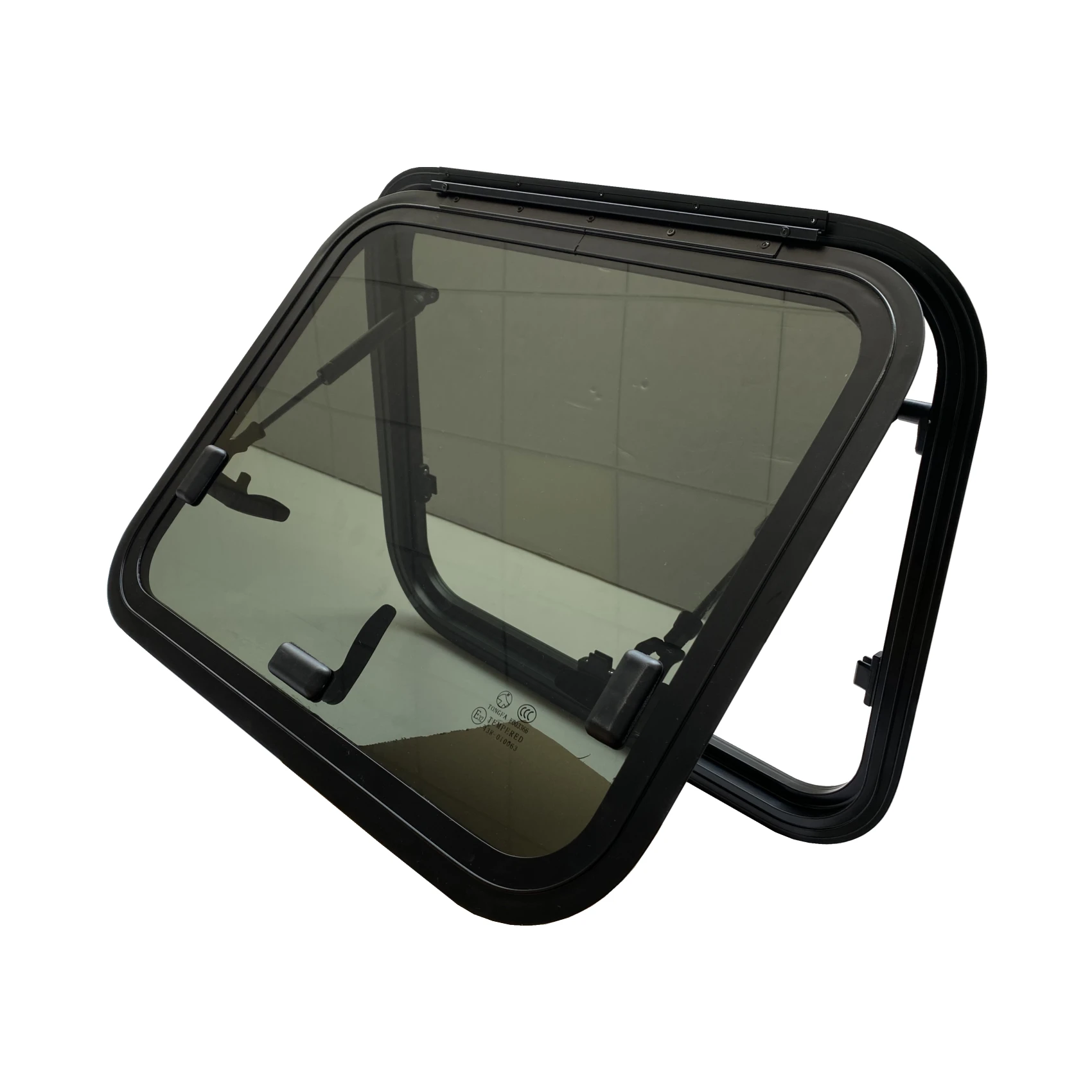 

Cheap Tempered Glass Rv Motorhome Trailer Caravan Push Window Hinged Window With Fly Screen And Shade