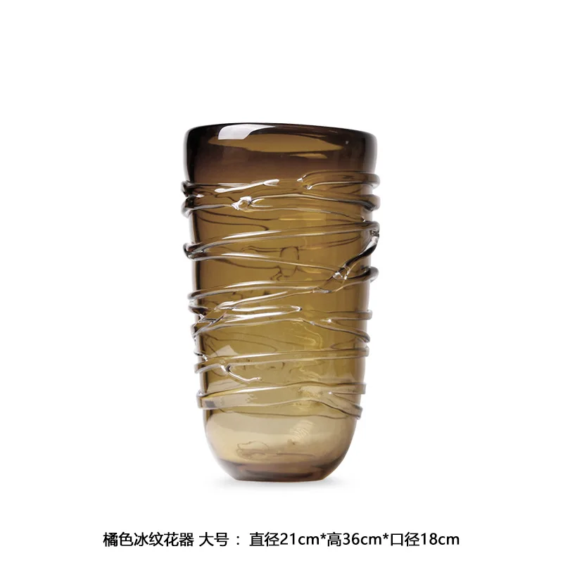 مزهرية مائية زجاجية فاخرة خفيفة حديثة لمدخل غرفة المعيشة وطاولة طعام وترتيب الزهور المنزلية ديكورا فنية #6