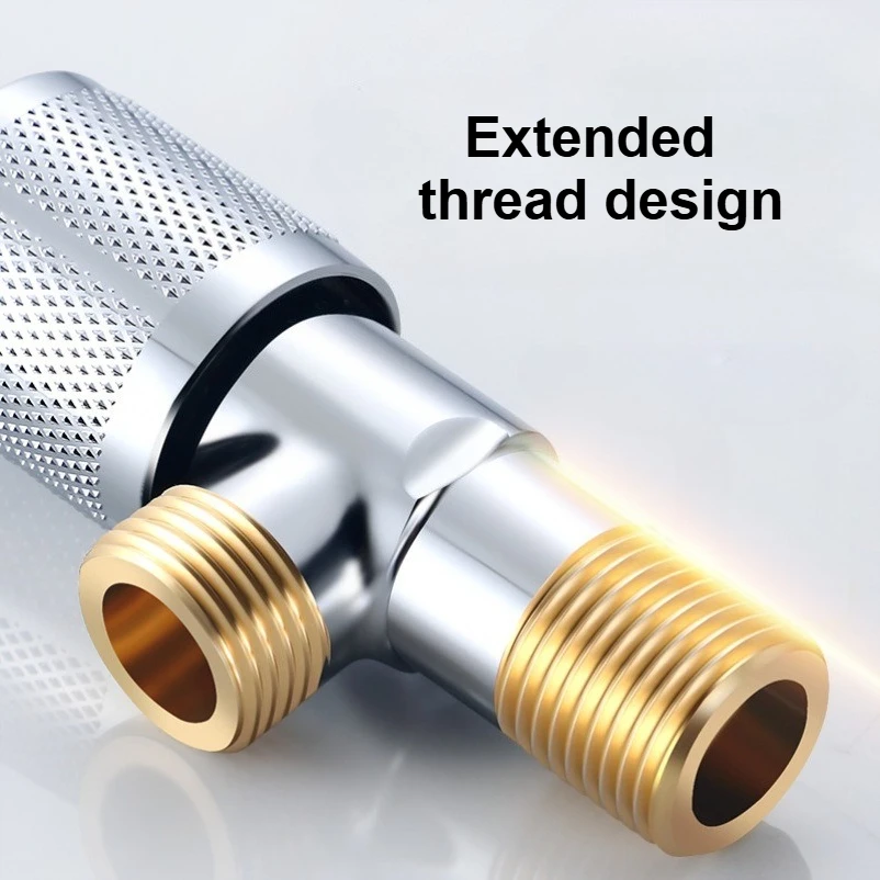 G1/2 Inlet Valve Bathroom Outlet Valve Brass Angle Valve Basin Sink Cold Water Diverter Kitchen Sink Basin Water Stop Faucets