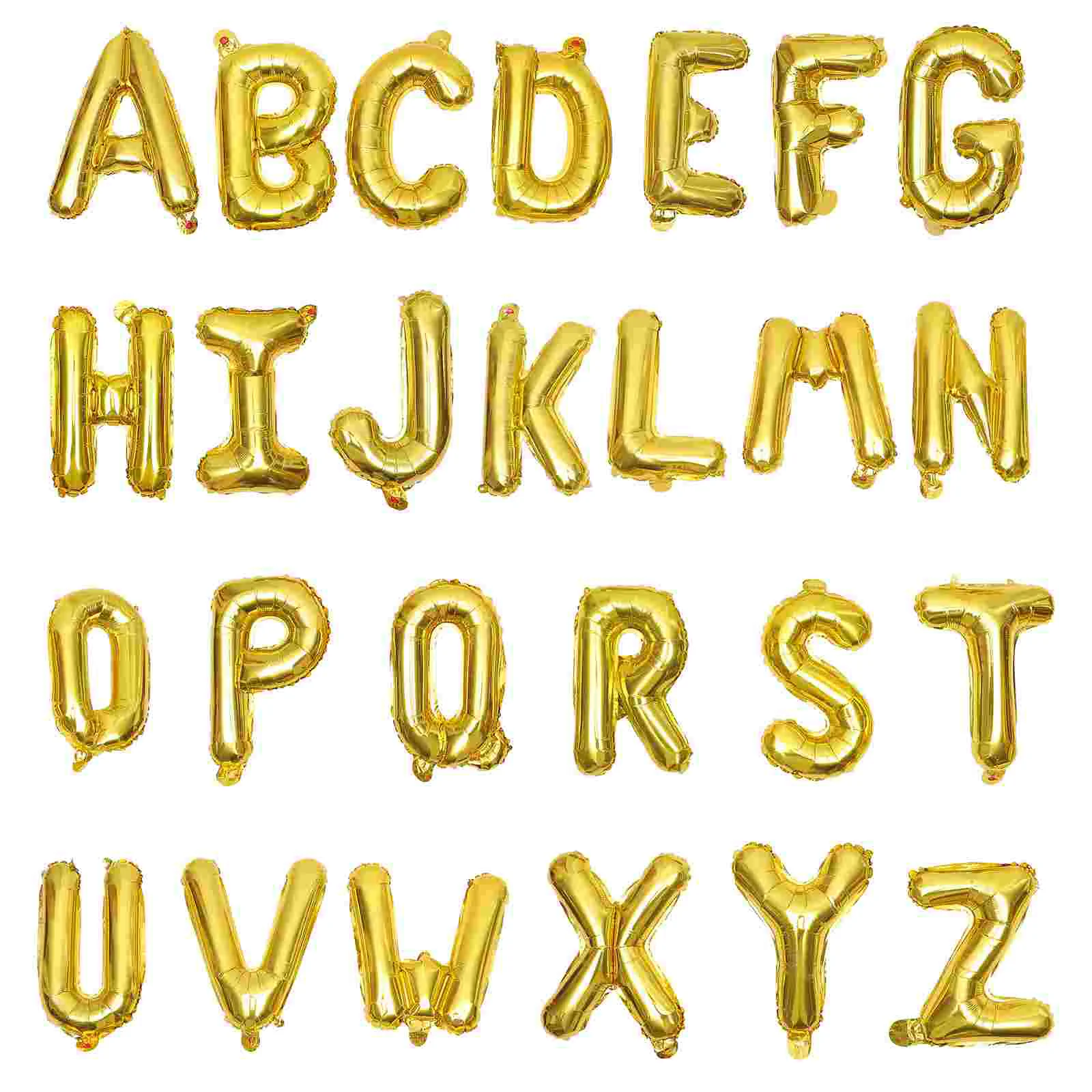 

16 Inch Balloons for Kids Birthday Decorations Metallic Alphabet Banner Wedding Letter Foil Aluminum