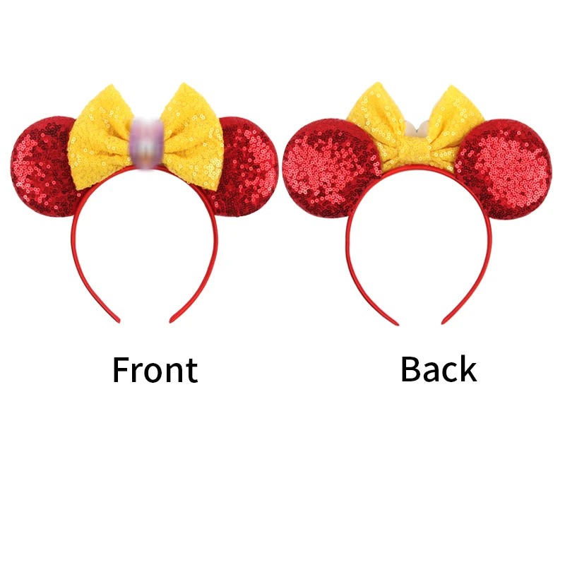 Disney Daisy Duck Ear Headband for Adults Donald Duck Hairbands Girls Kids Headwear Women Mickey Mouse Ears Bow Hair Accessories view 3
