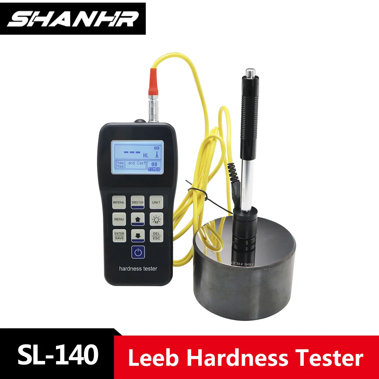 SHANHR SL-140 Leeb Hardness Tester, Portable Rebound Durometer Backlight Metal Steel Hardness Measuring Tool