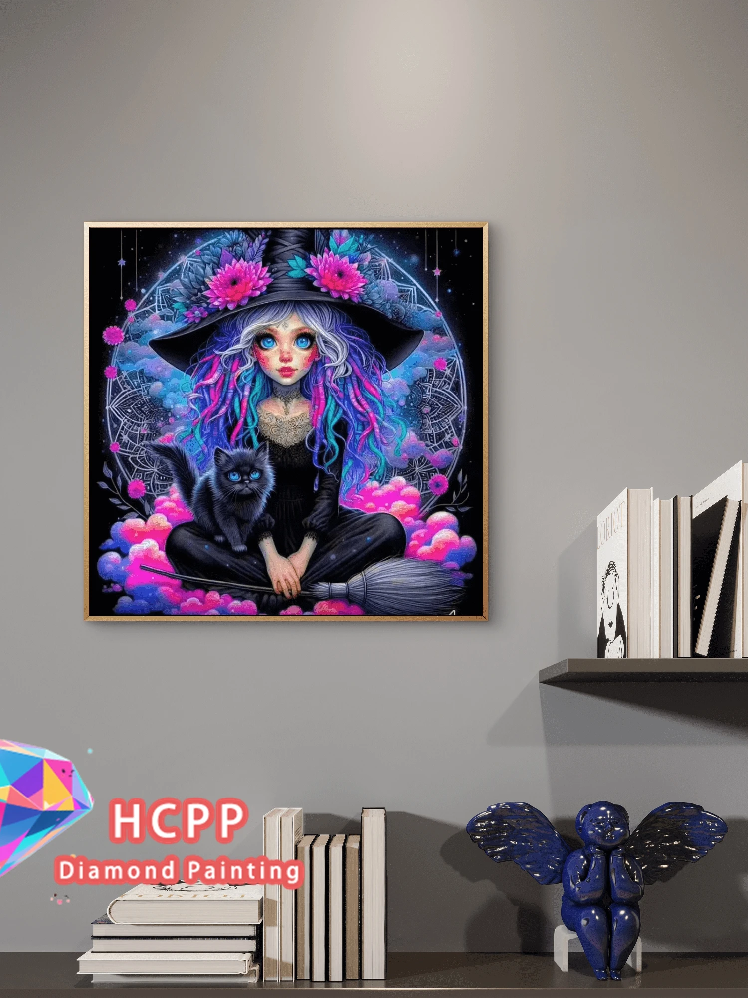 1PC frameless 5D Diamond Paint - Art Craft Cat ulasan dan harga