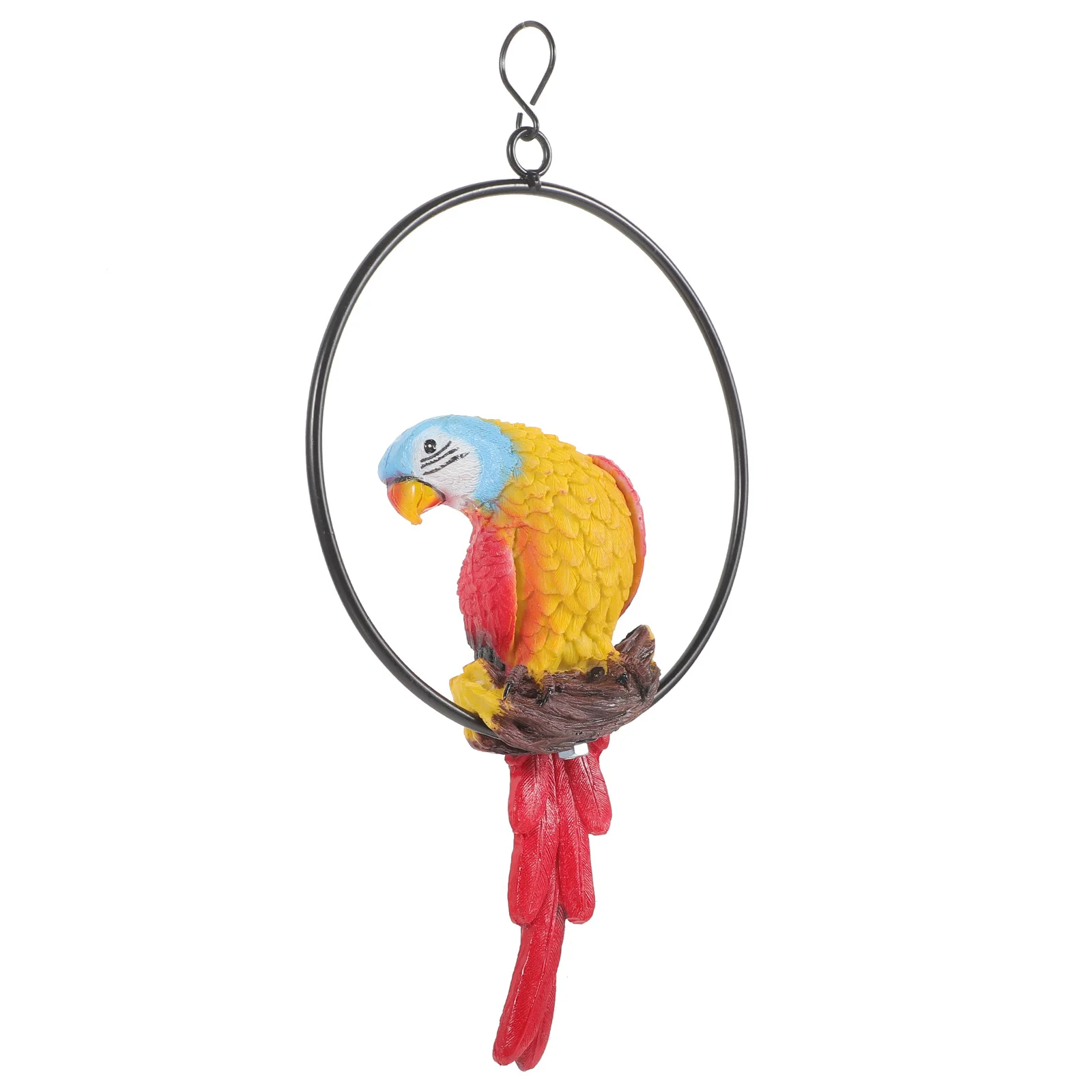 

Durable Realistic Parrot Hanging Bird Garden Ornament Outdoor Wall Decoration Bird Decor Lifelike Craft Outdoor Decorations