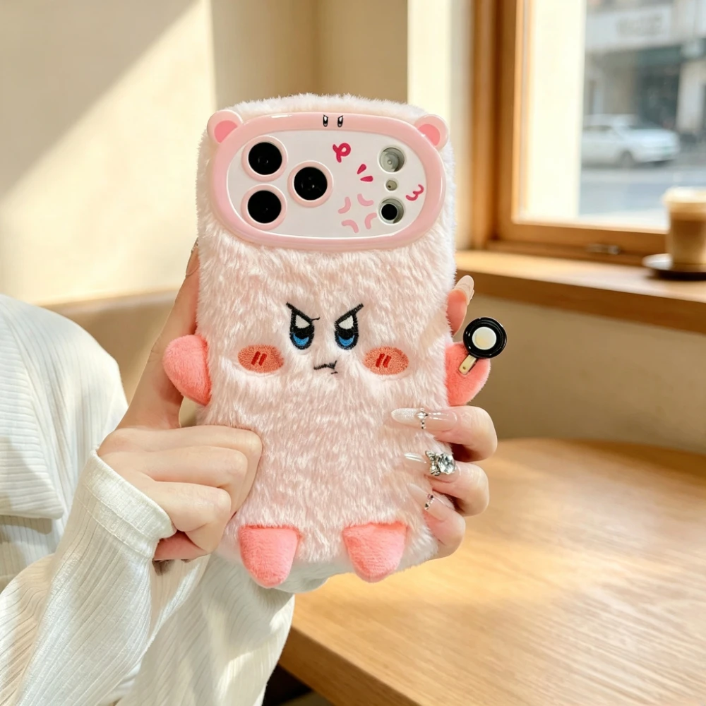 Phone Cases Iphone 17 Pro Max - Fashion Cute Cartoon Fluffy Plush Angry