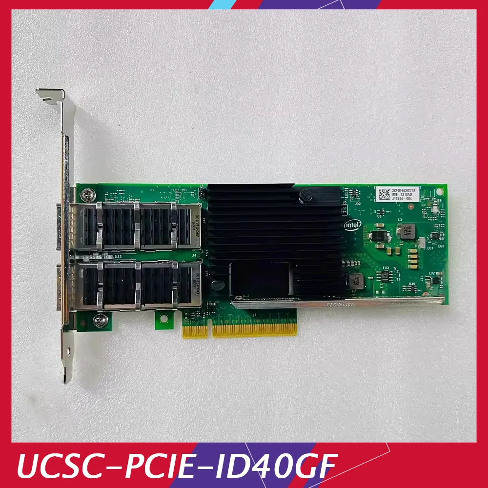 

For Intel 40 Gigabit network card With Double Electrical Ports XL710-QDA2 UCSC-PCIE-ID40GF