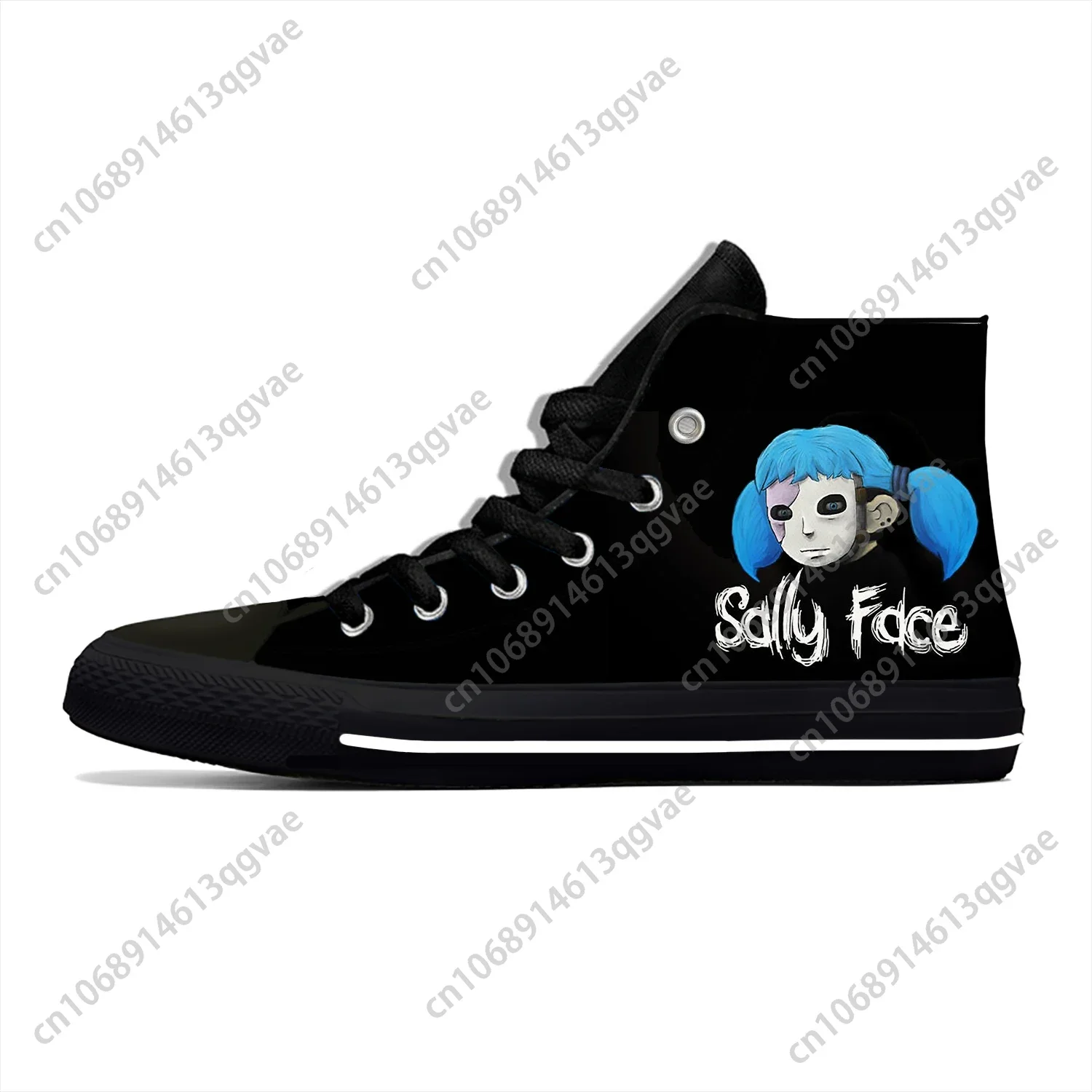 Hot Sally Face Game Novelty Design High Top Sneakers Mens Womens Teenager Canvas Lightweight Sneaker Couple Custom Made Shoes