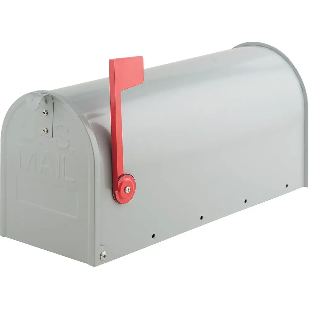

Почтовый ящик уличный, из оцинкованной стали, средний, 20 x 8.7 x 6.9 дюймов, серый
