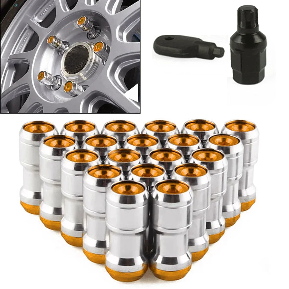 

20PCS Racing Lug Wheel Nuts M12x1.5/1.25 Screw Aluminum Tuner Racing Lug Nut Car Modification Accessories