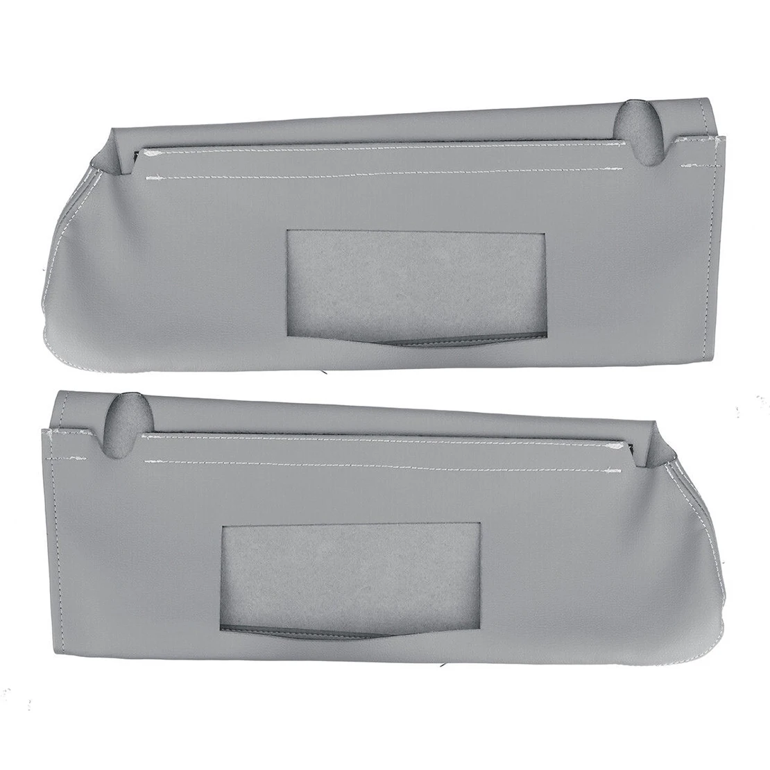 1 Pair Sun Visor Cover Trim Fit For Chevrolet Tahoe Suburban 1500 GMC Yukon 1995 1996 1997 1998 1999 Grey Microfiber Leather