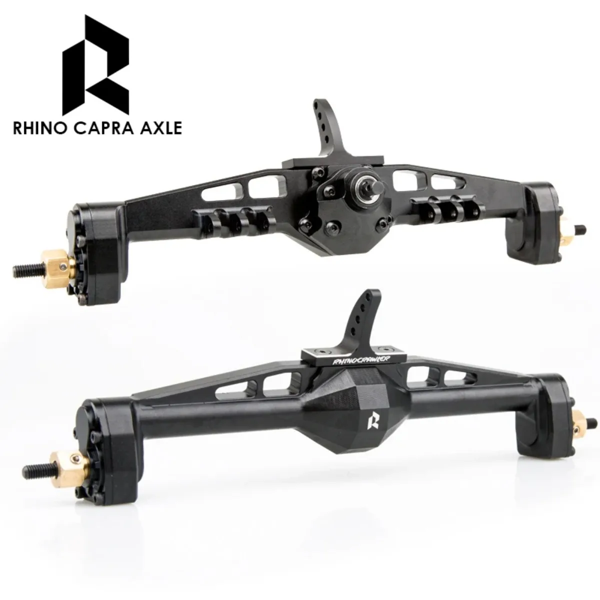 Rhino Capra Metal Complete Front Rear Portal Axle Set for 1/10 RC Crawler Car Axial SCX10 I SCX10 II Redcat GEN8 RGT EX86100