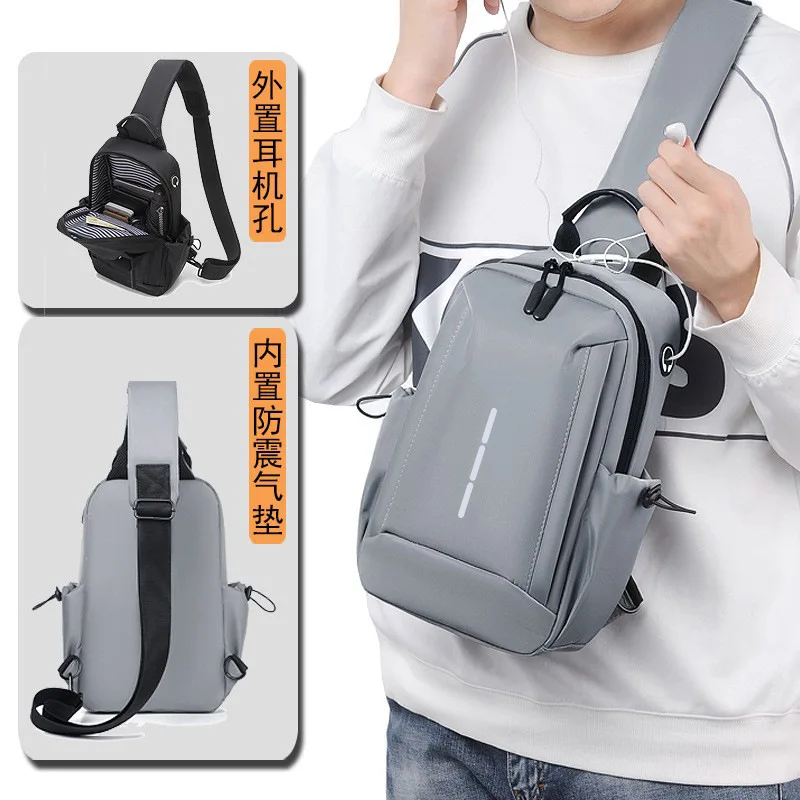 Crossbody bag, men's shoulder bag, chest bag, sports bag