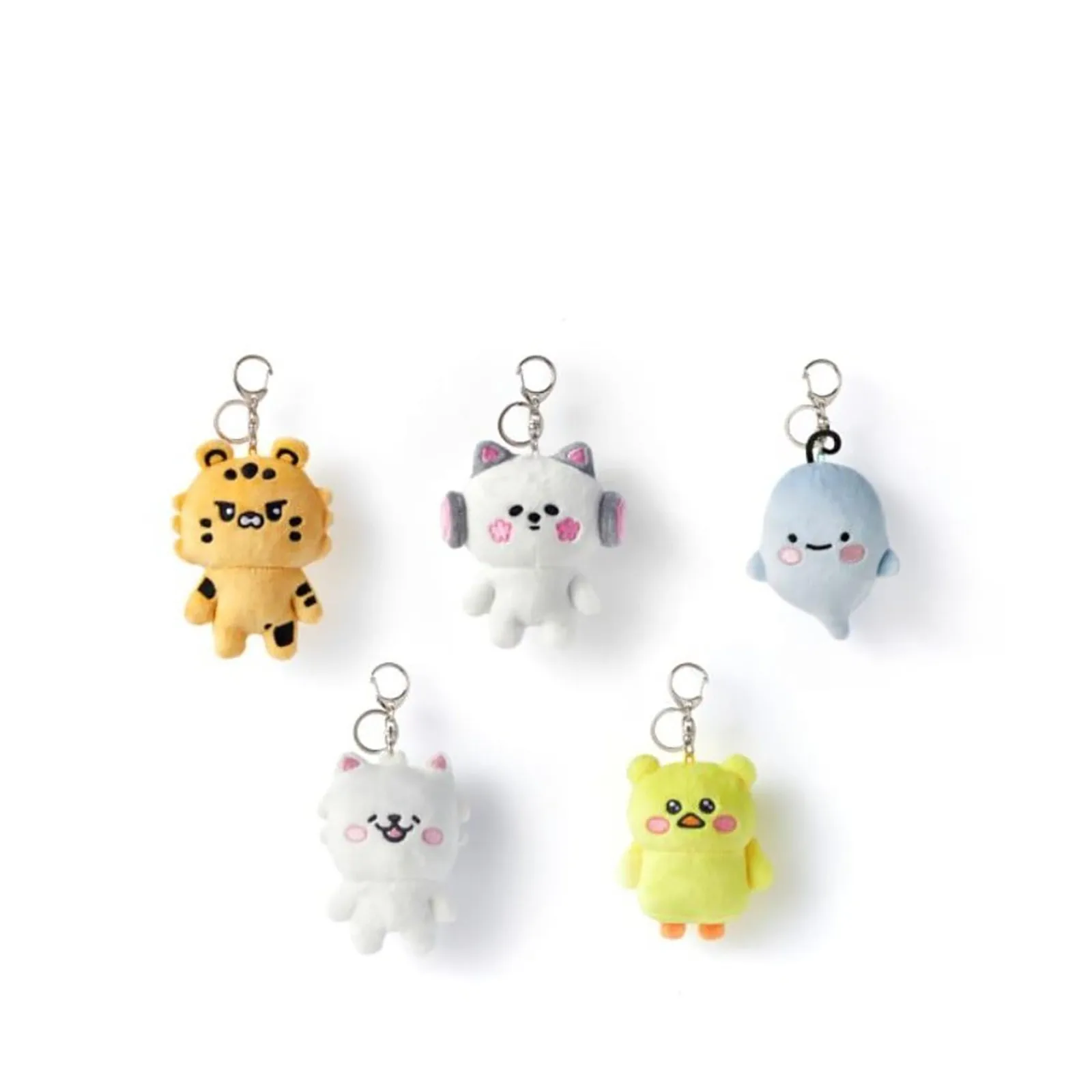 Sweet Cute Plush Doll Keychain Cartoon Simulated Doll Pendant Car Key Ring Backpack Decorative Accessories Gifts