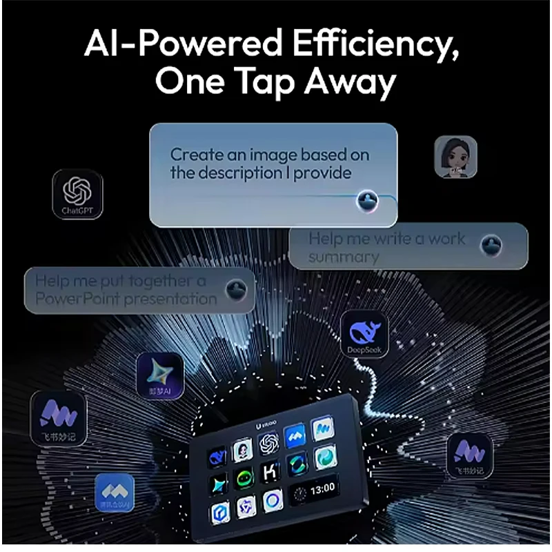 Ulanzi D200H Deck Dock Streaming Controller 7-In-1 One-Tap Visual Keyboard Creative Hub Customize Stylish Desk Lighting Control