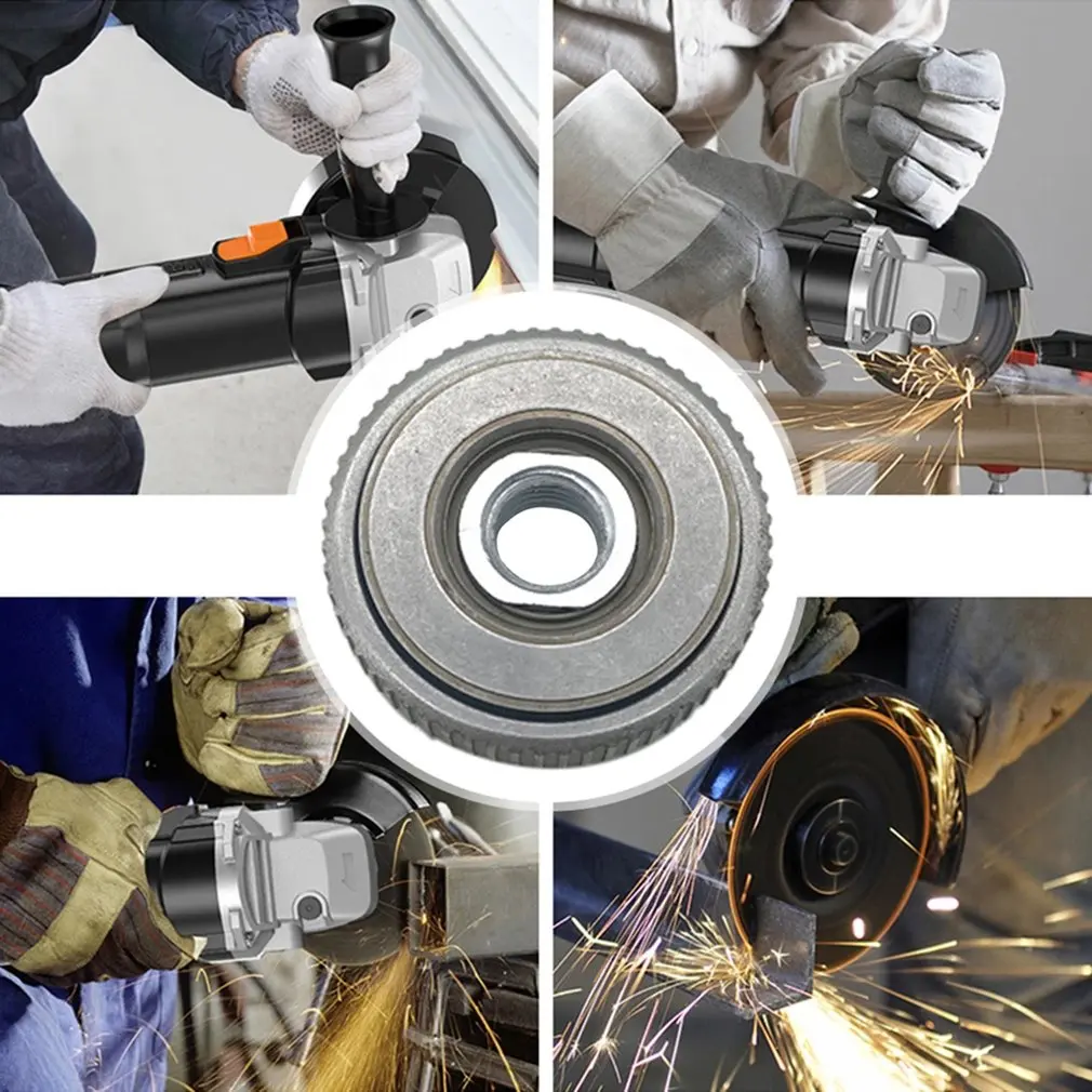 Locking Plate Chuck Quick Clamping Quick Release Nut Clamp And Device Lock Plate Chuck For M14 Angle Grinder Chuck Tools Hot