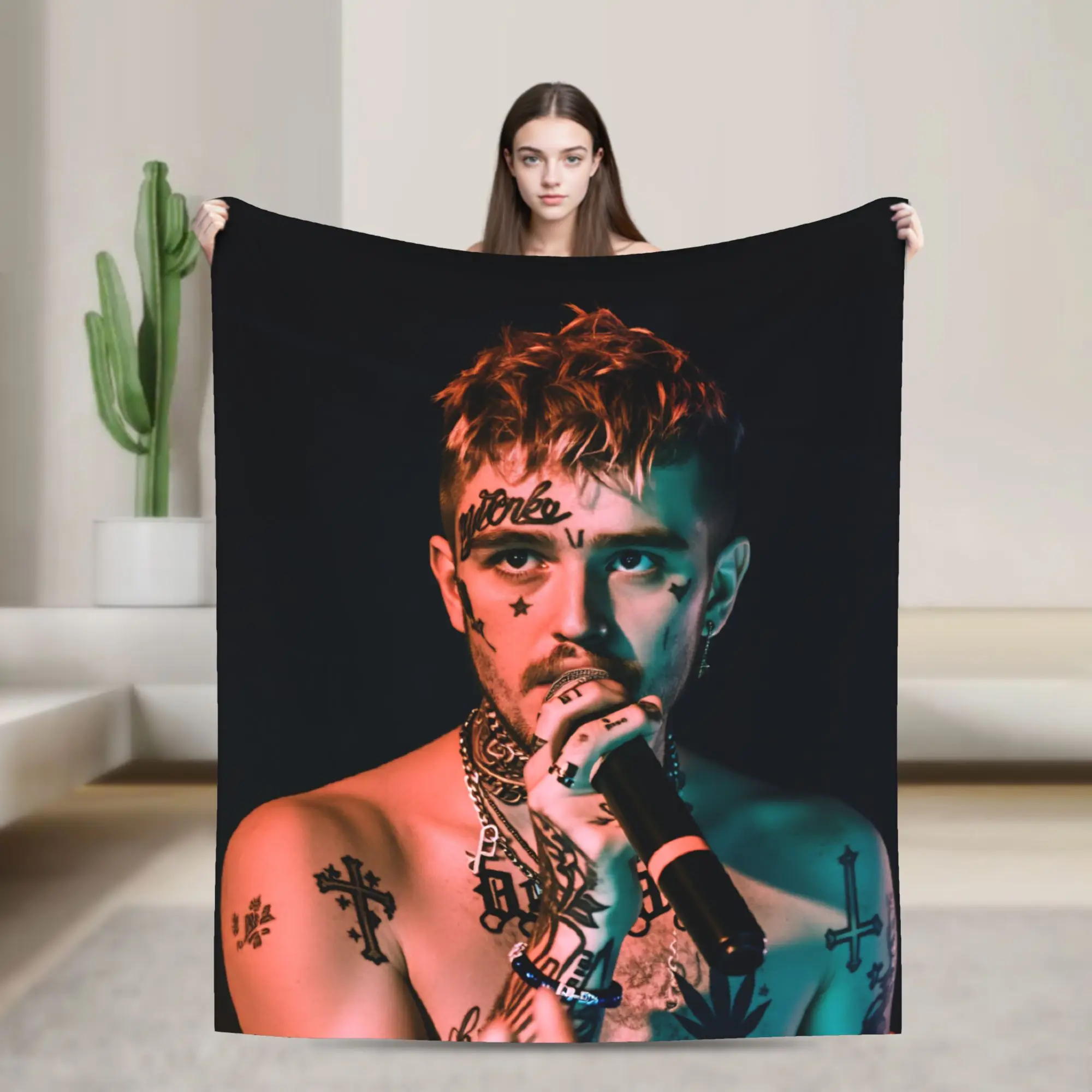 حار المغني بطانية مطبوعة ليل اللمحة التخييم الفانيلا الفراش يلقي ل الأريكة السرير الدافئة لينة مخصصة جودة المفرش هدية