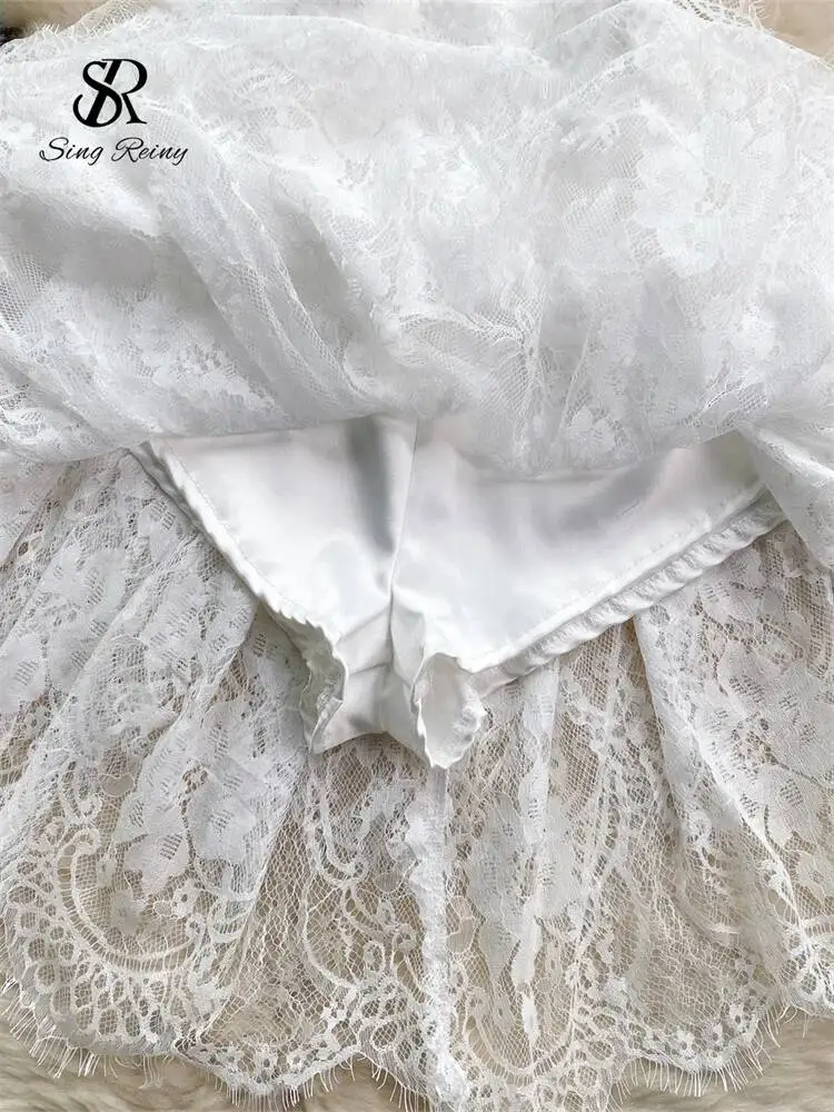 فرنسا أنيقة خمر فستان الدانتيل حزام سستة عارية الذراعين الصلبة عالية الجودة Hotsweet السيدات شيك فساتين الحفلات المسائية