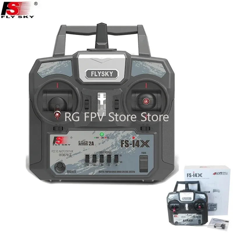 Flysky FS-i4X 2.4G 4ch RC Transmitter Controller with FS-A6 Receiver For RC Helicopter Plane Quadcop Mode 1 Mode 2