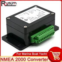 NMEA 2000 Converter Box Convertor Up to 13 sensors Signal to NMEA2000 interface For Boat Yacht Waterproof 9-32V DC customized