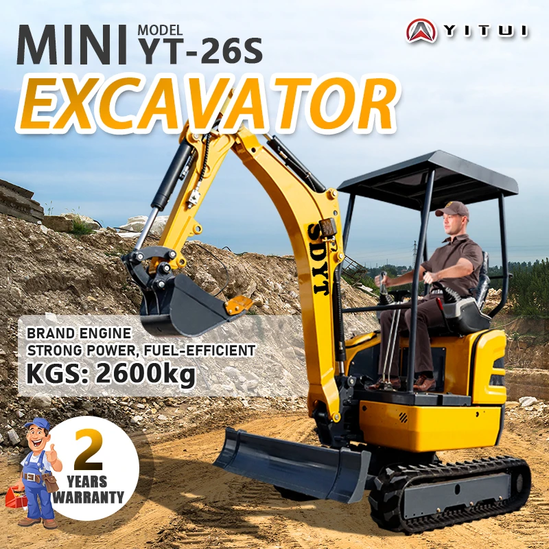 

2 Ton Mini Excavator Euro5 Engine Customized Factory Direct Sales For Construction & Landscaping Hydraulic Mini Excavator