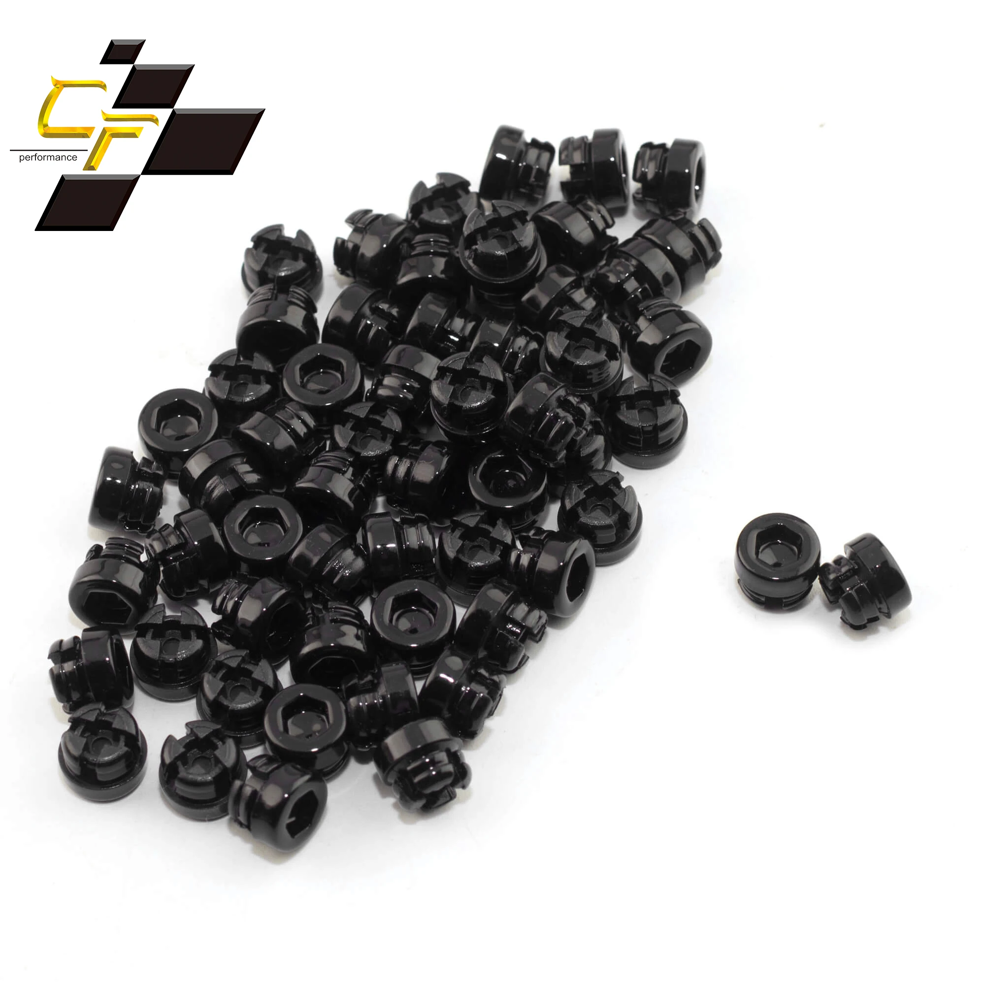 

25pcs 8mm Wheel Rivets Nuts Rivets For Cap Lip Screw Bolt Tires Rim Replacement Decoration Exterior Parts Matt Black