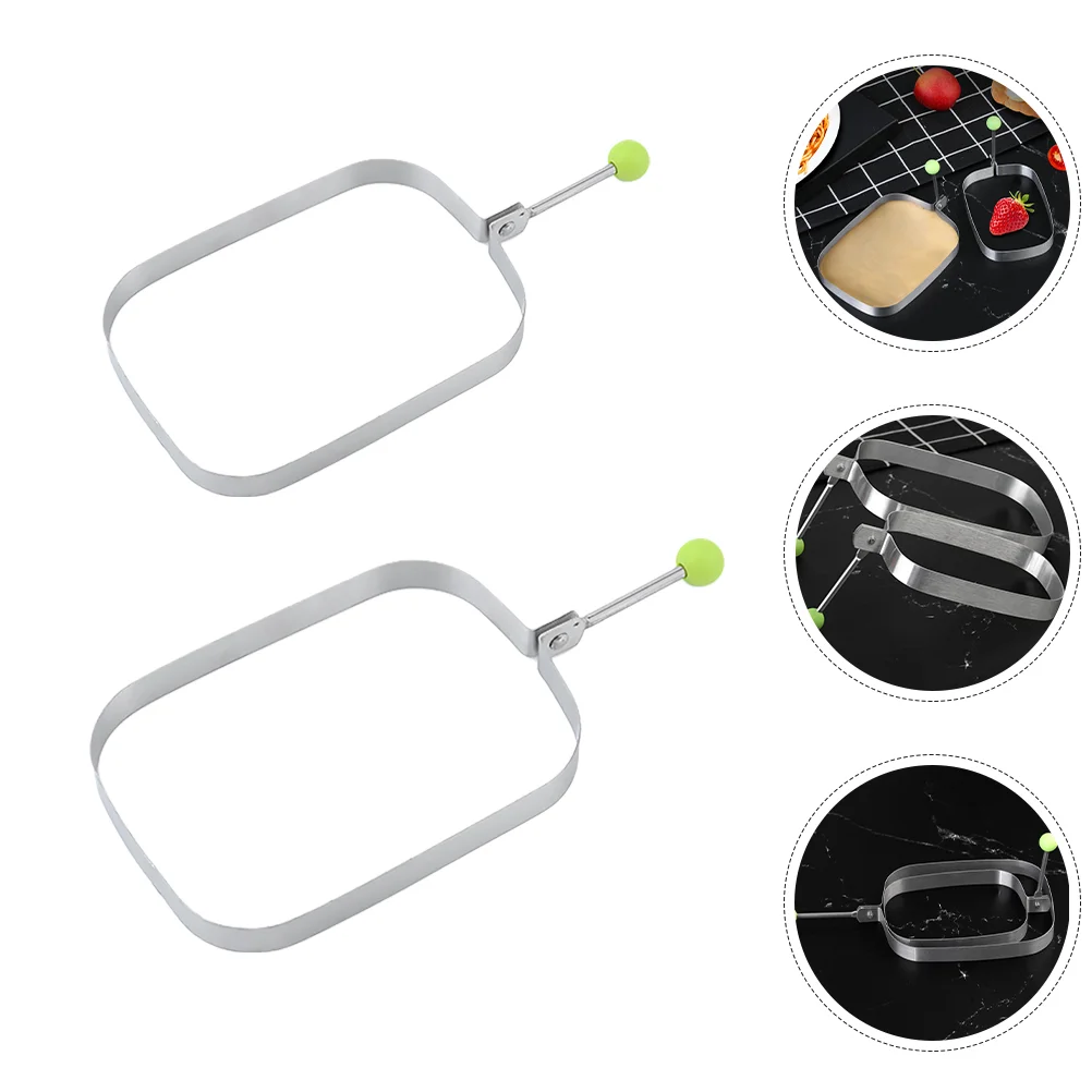 4 Pcs Mille Layer Circle Mold Crumpt Ring Pancake Maker Scones Omelet Egg Shaper Crumpets Stainless Steel Frying Rings