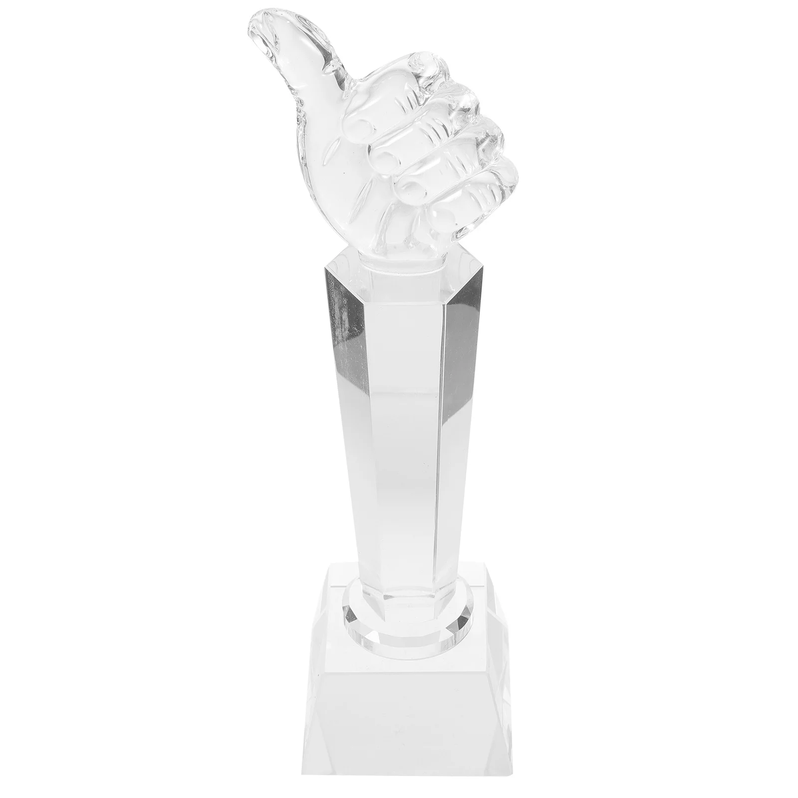 

Хрустальный трофей для большого пальца, белая легкая креативная награда для вечеринки, классная награда, украшение, трофей, награды