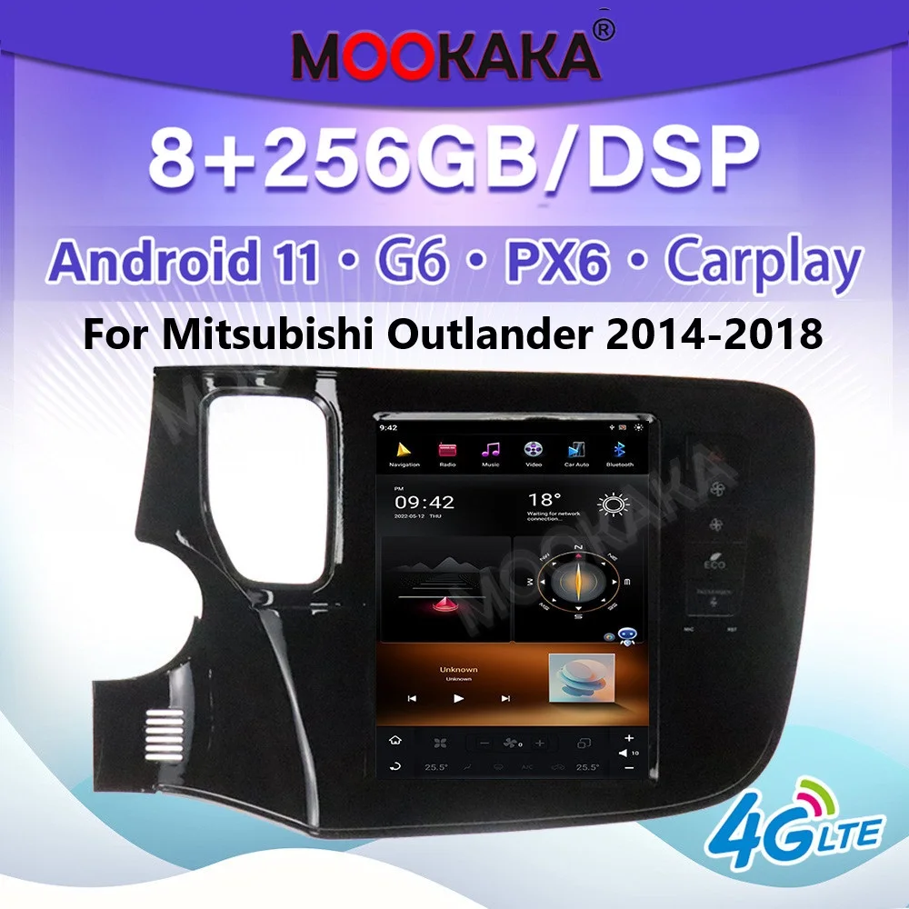 Android Vetical Screen Radio For MITSUBISHI ASX RVR Outlander 2014-2018 Car Multimedia Player Auto Audio DSP Stereo Carplay
