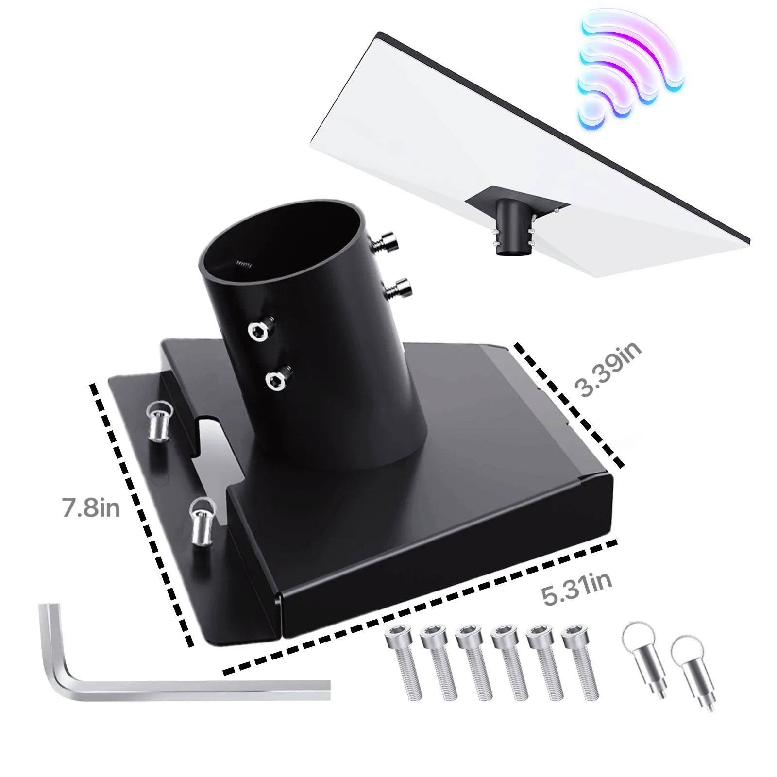 Starlink Gen3/V3 Outdoor Antenna Mounting Kit New Popular Model Roof Base Tube Connector Home Use