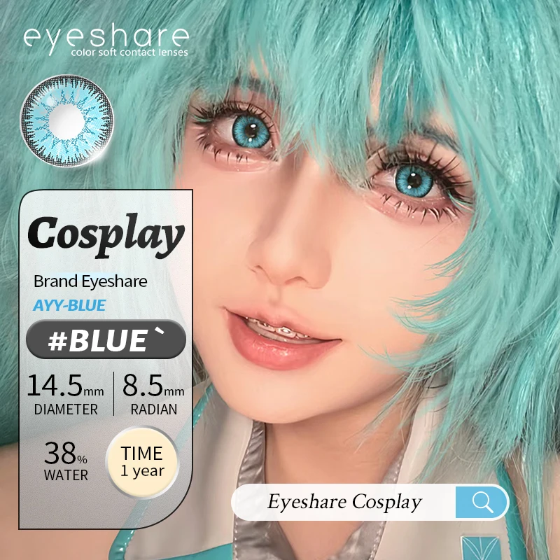 EYESHARE 1 Paar weiße farbige Kontaktlinsen für Cosplay, rote Kontaktlinsen, Anime-schwarze Augenlinsen, Halloween-Schönheits-Make-up-Linsen – Detail 22