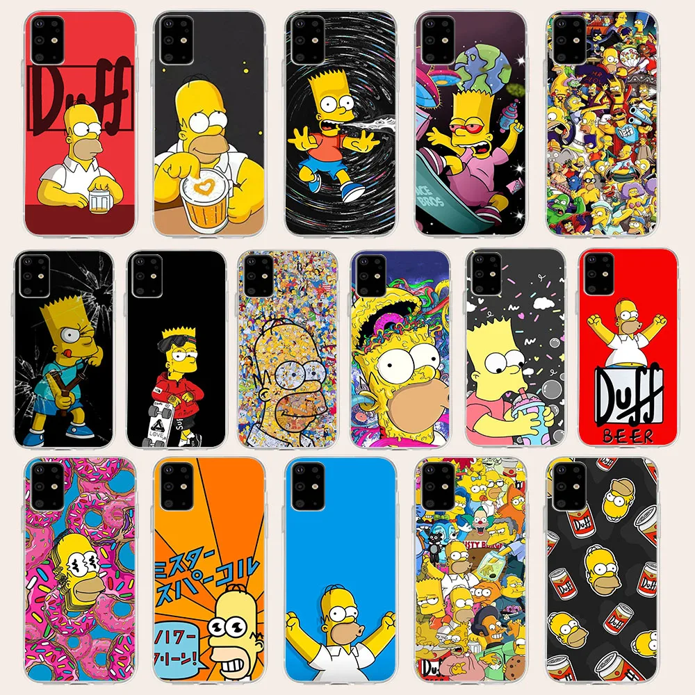 AK-14 Simpson Silicone Case for Samsung A04 A04S A14 A23 A34 A54 M23 M33 M52 M53 A72 M30S M21