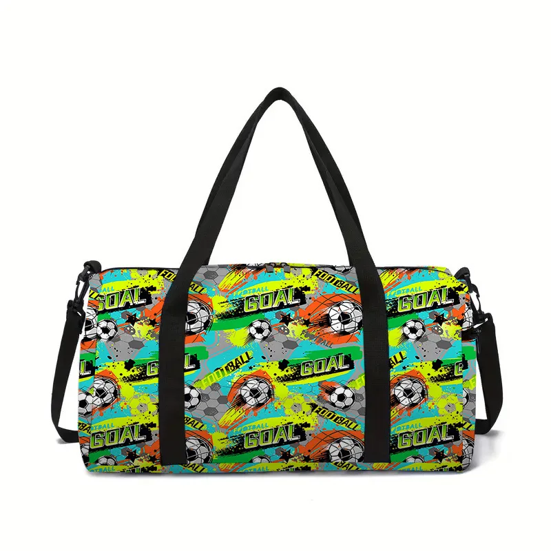 

Creative Novelty football 3D Printed Large Capacity Travel Bags Barrel Shape Crossbody Bag Outdoor Sports Bags Gym Yoga Bag