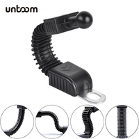 17mm Ball Head Motorcycle Rear Mirror Cellphone Mount Accessories Universal Flexible Arm for Scooter Rearview Phone Holder Stand