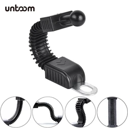 17mm Ball Head Motorcycle Rear Mirror Cellphone Mount Accessories Universal Flexible Arm for Scooter Rearview Phone Holder Stand