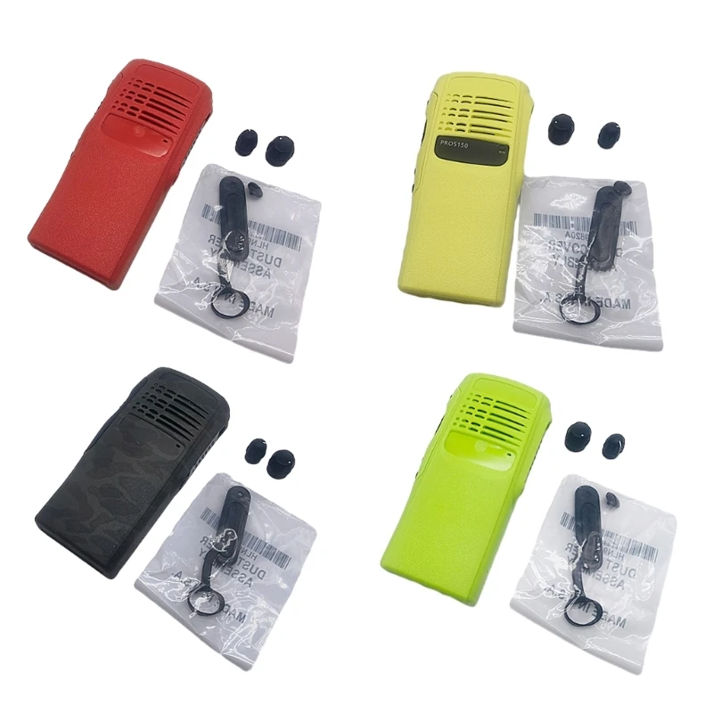 Replacement Repair Housing Cover Sheaths Front Case with Knob for GP328 RPO5150 HT750 WalkieTalkie
