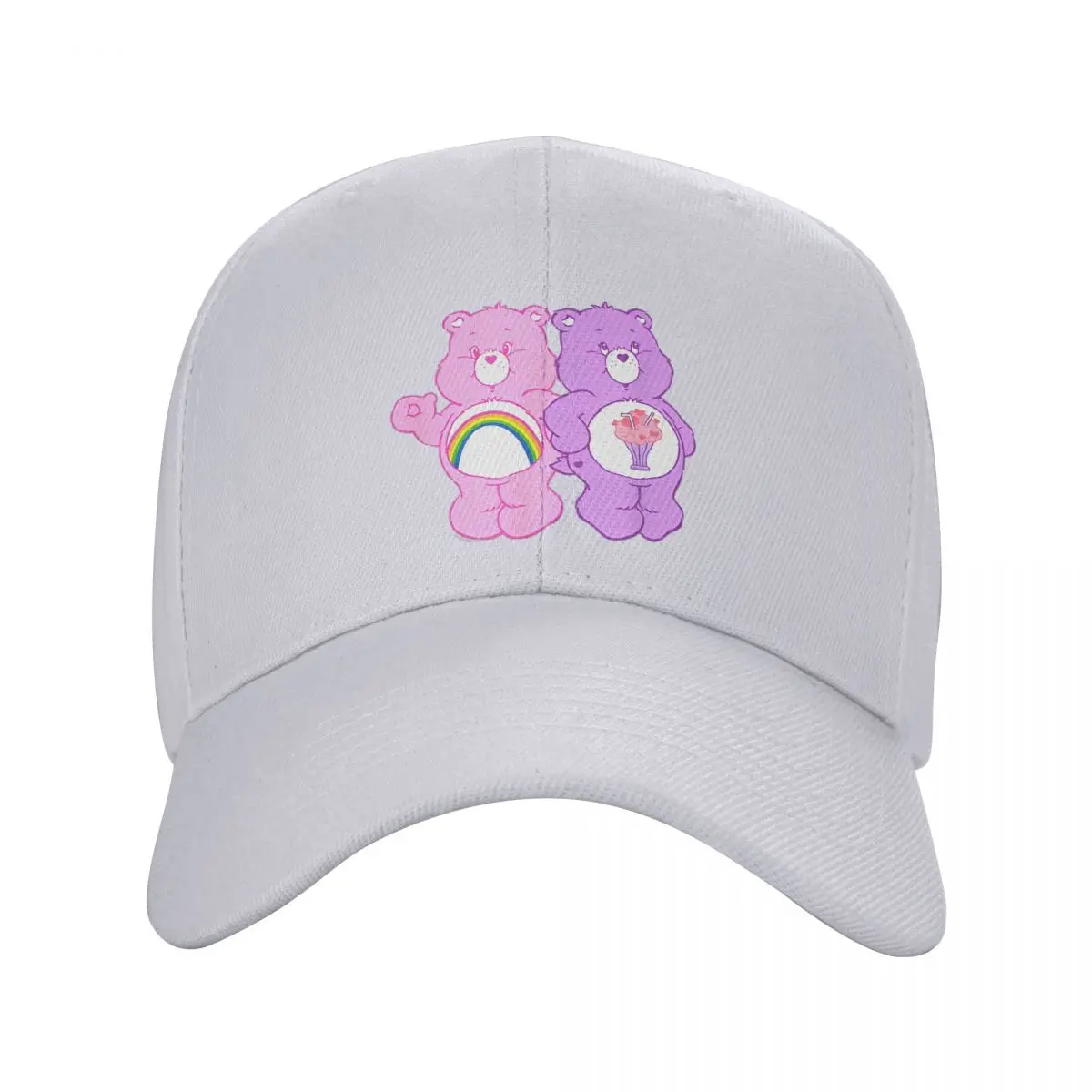 Care Bears Cheer Bear & Share Bear Best Friends Pink Duo Baseball Caps Hip-Hop Trucker Cap Hats Adjustable Snapback Sports Cap