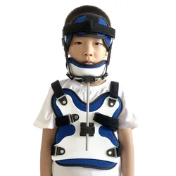 Children's Adjustable Head Neck Chest Fixation Brace Medical Torticollis Fixer Crooked Neck Orthopedic Brace Fracture Protector